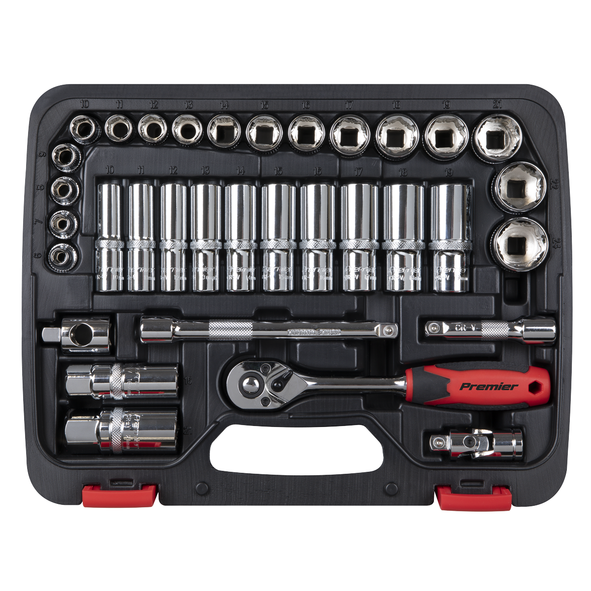 Lock-On™ Socket Set 3/8"Sq Drive 34pc AK27481