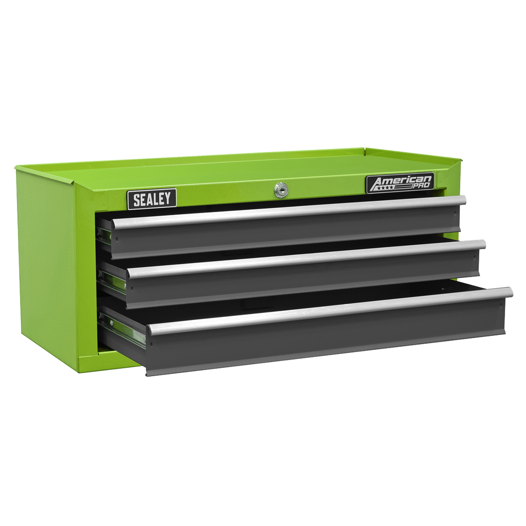 Mid-Box Tool Chest 3 Drawer - Green/Grey AP22309BBHV