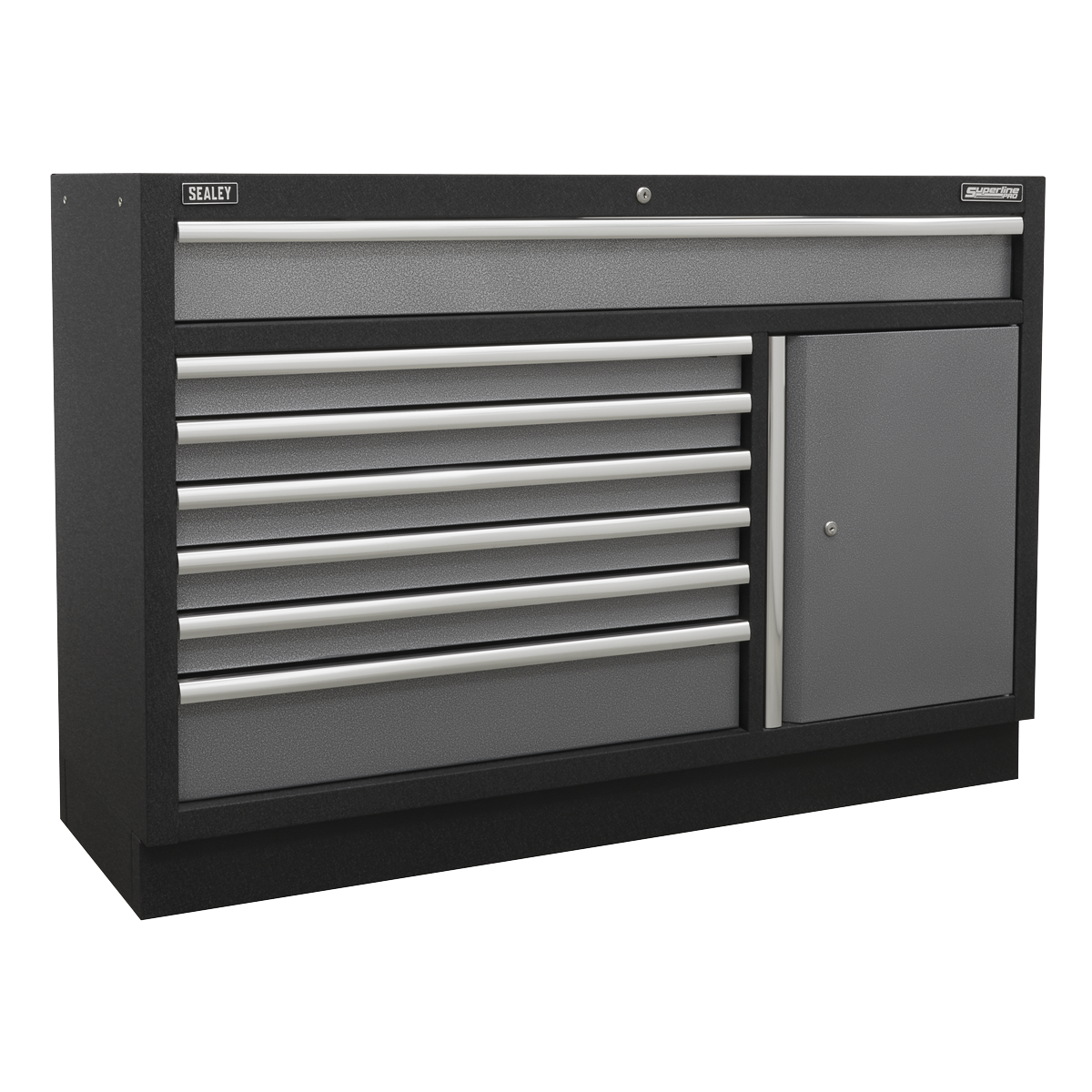Storage System with Stainless Worktop 4.92m APMSSTACK15SS