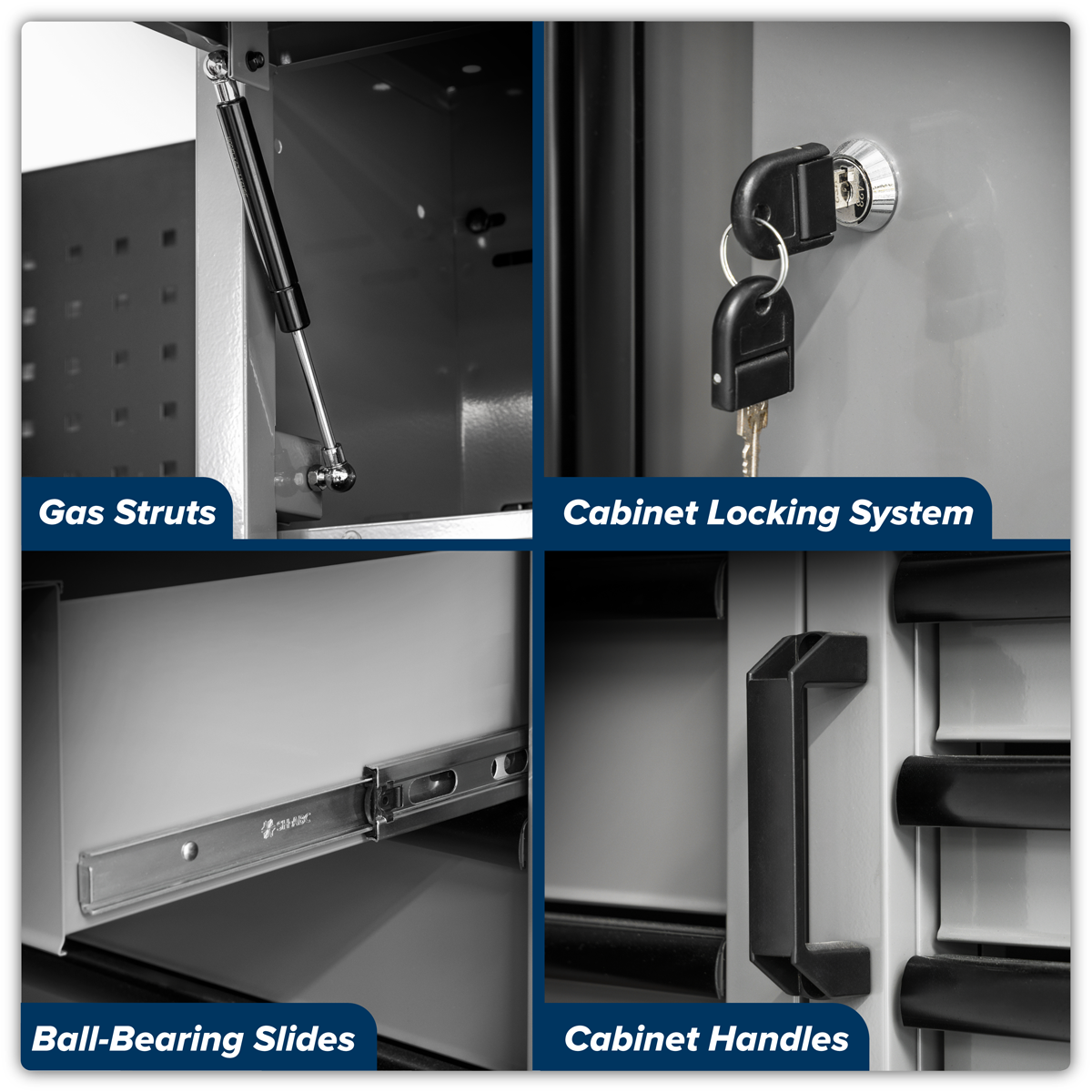 Storage System with Stainless Worktop 3.24m APMSBESTACK01SS