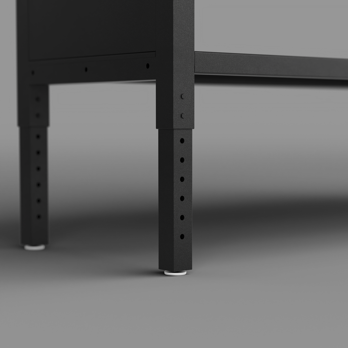 Modular Adjustable-Height Workbench with Pegboard Back Panel & Wooden Worktop 1830mm APMWB72COMBOW