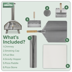 Wood-Fired Pizza Oven 14" - Stainless Steel DG11