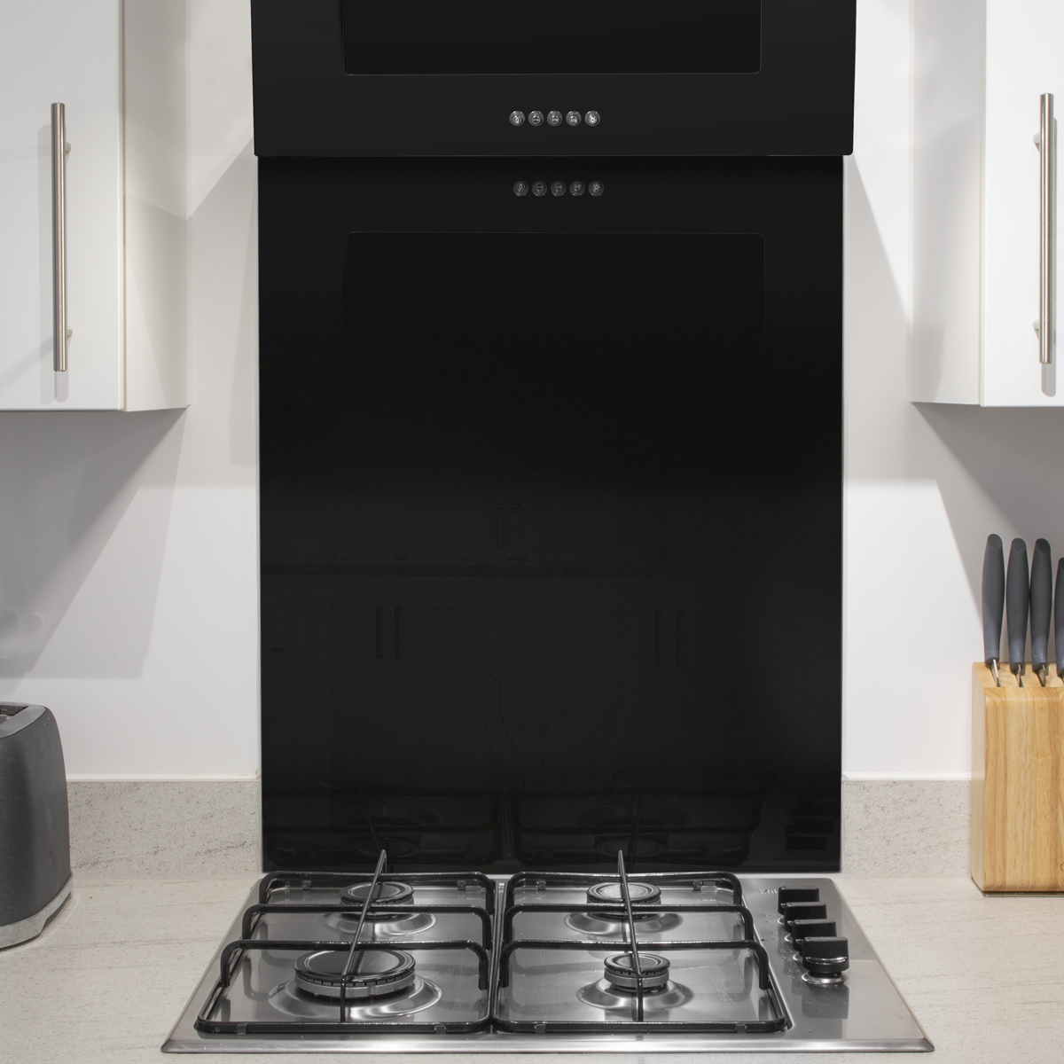 Splashback for Cooker Hoods 60 x 75cm - Black DH194