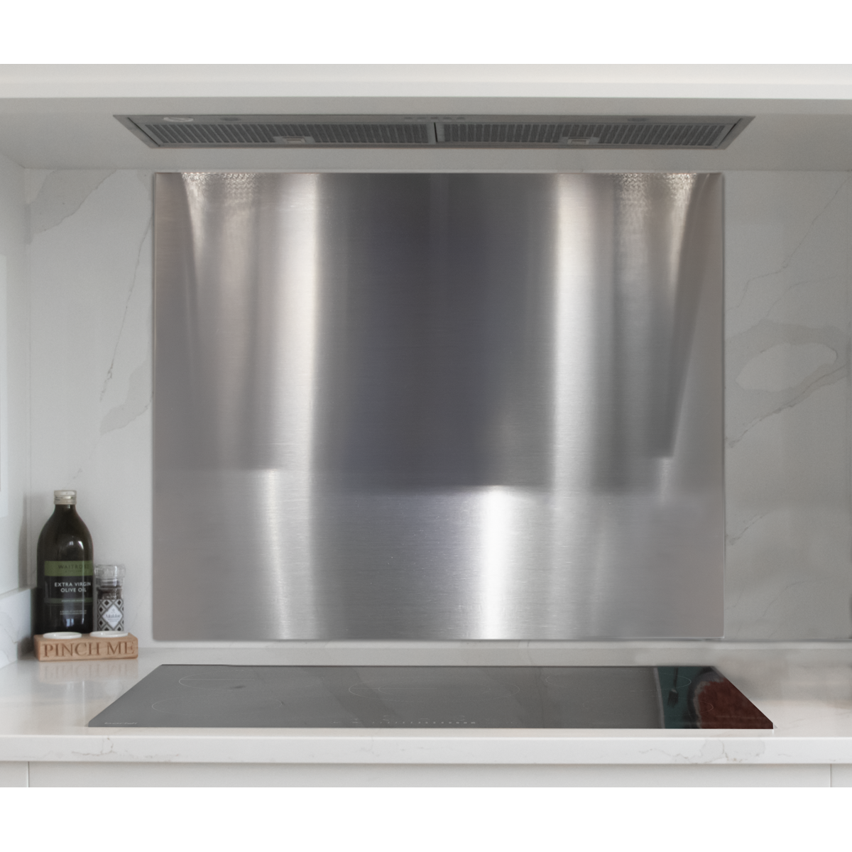 Splashback for Cooker Hoods 90 x 75cm - Stainless Steel DH195