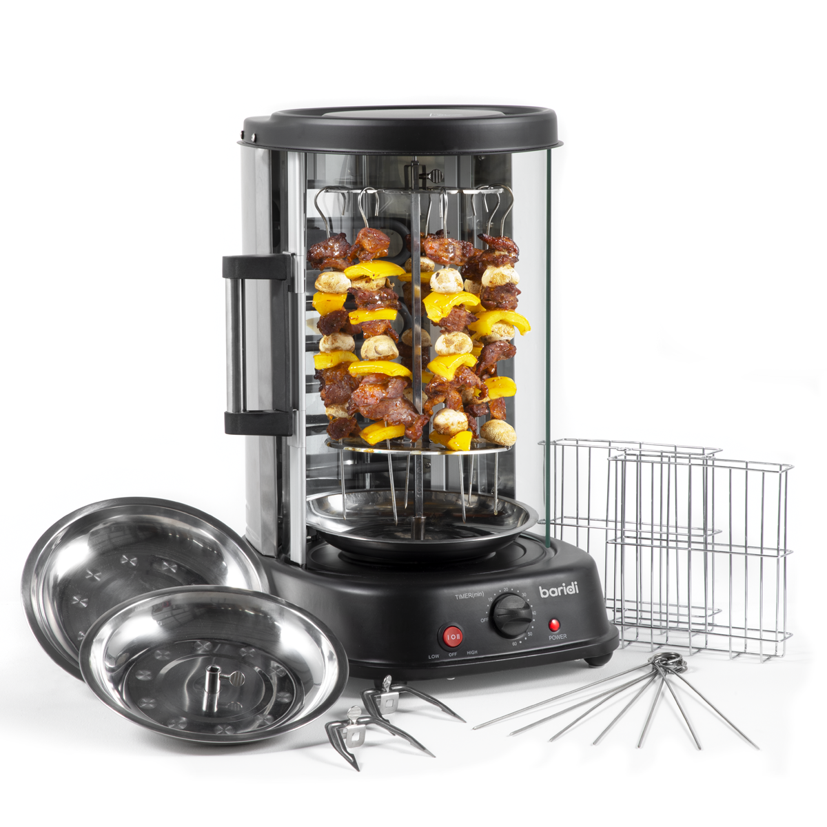 Vertical 360° Rotisserie Smokeless Grill 21L Capacity DH216