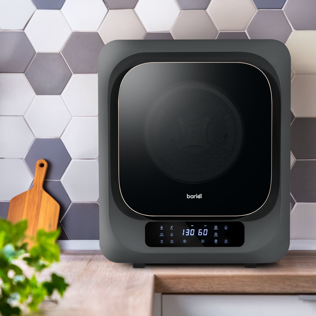 Tabletop Tumble Dryer with Digital Controls 2.5kg Capacity - Black DH229