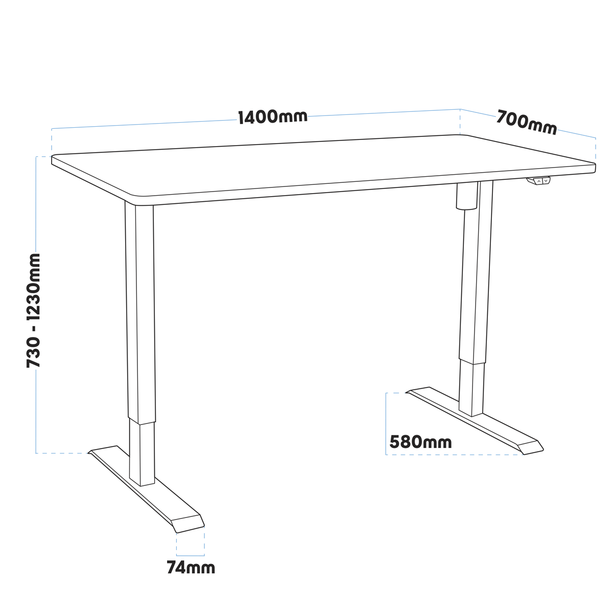 Adjustable Double Monitor Arm with 360° Rotation - Black DH25