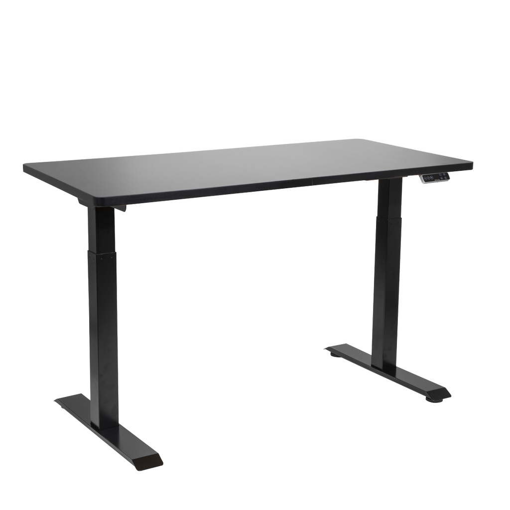 Dellonda Dual Motor Height-Adjustable Electric Standing Desk - Black DH34