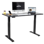 Dellonda Dual Motor Height-Adjustable Electric Standing Desk - Black DH34