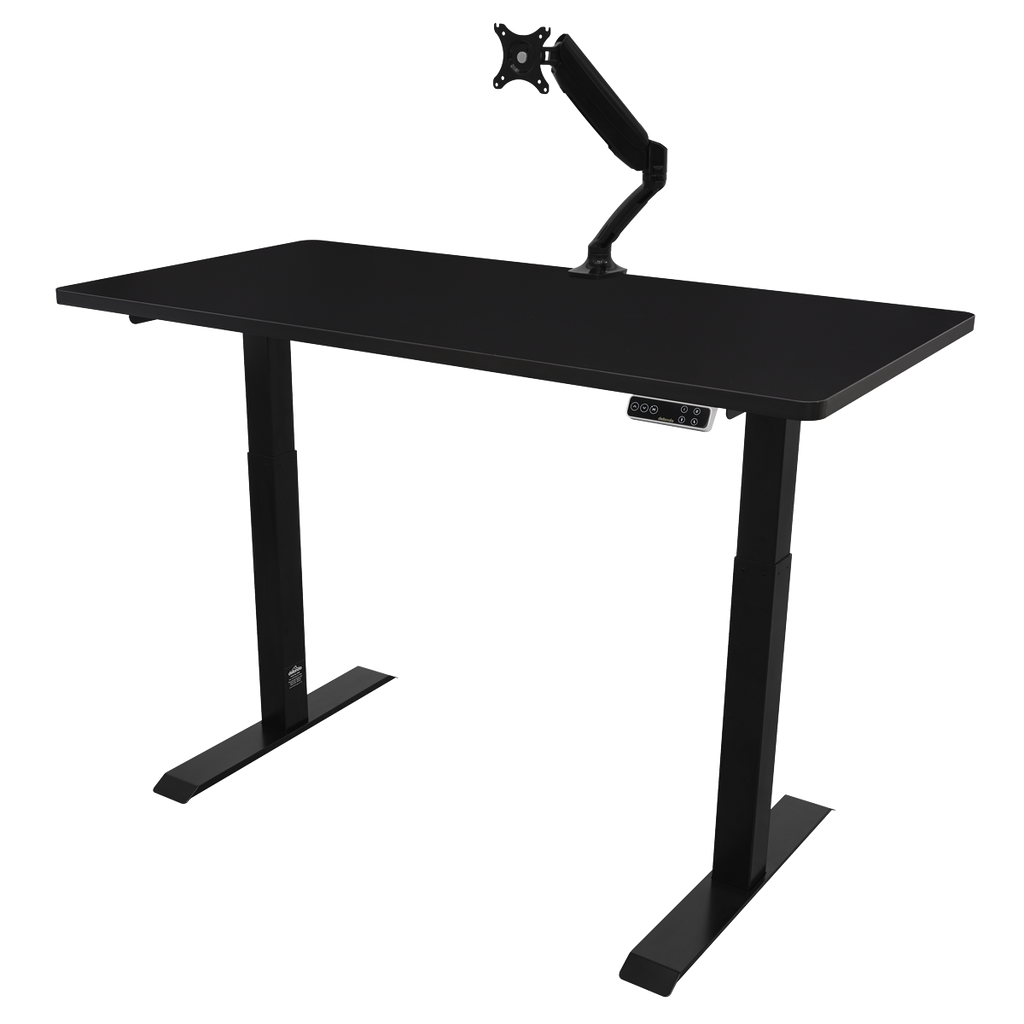 Dellonda Dual Motor Height-Adjustable Electric Standing Desk - Black DH34