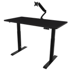 Dellonda Dual Motor Height-Adjustable Electric Standing Desk - Black DH34