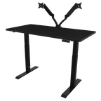 Dellonda Dual Motor Height-Adjustable Electric Standing Desk - Black DH34