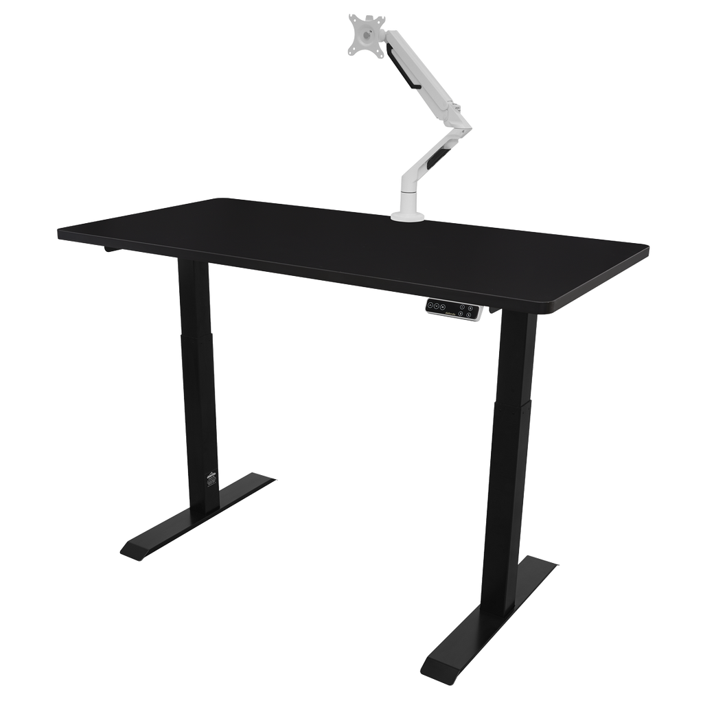 Dellonda Dual Motor Height-Adjustable Electric Standing Desk - Black DH34
