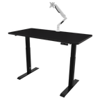 Dellonda Dual Motor Height-Adjustable Electric Standing Desk - Black DH34