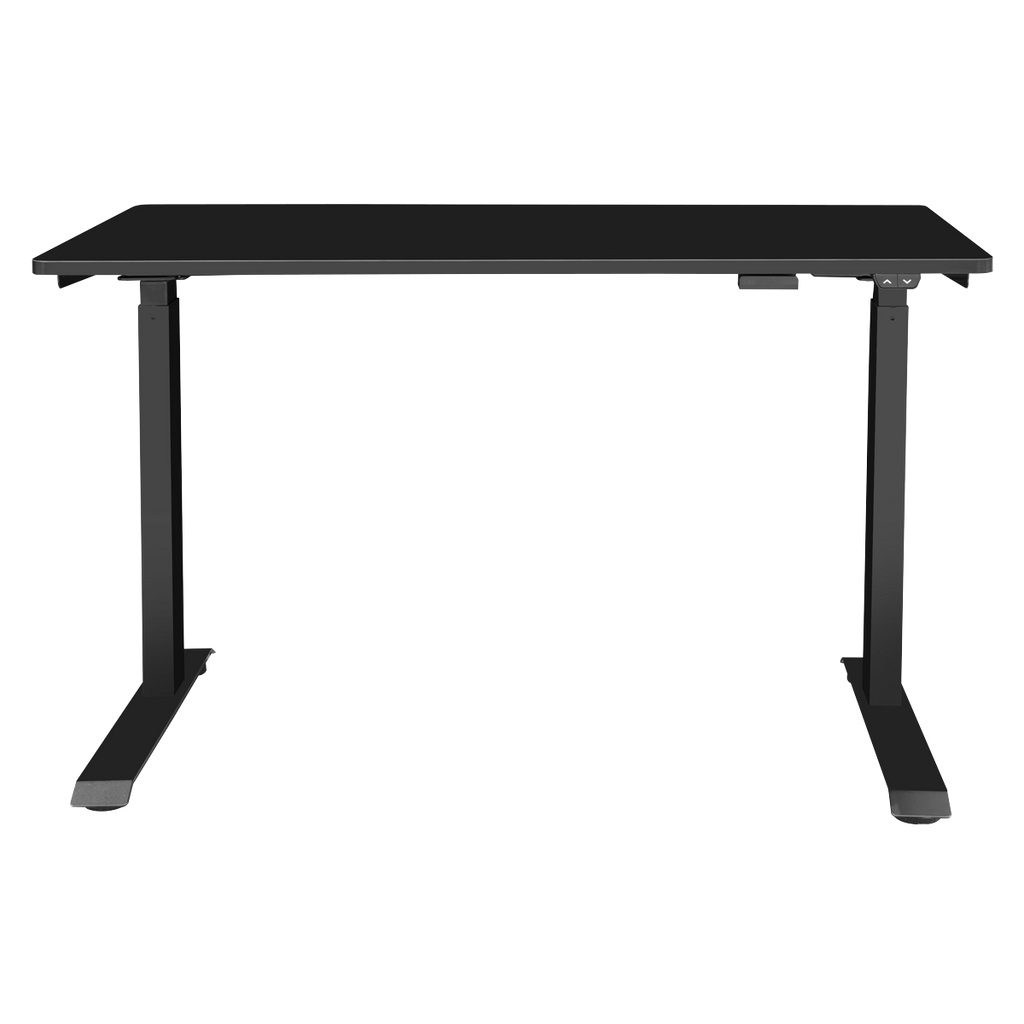 Single Motor Ultra-Quiet Adjustable-Height Electric Sit/Stand Desk - Black Desktop DH55
