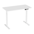 Single Motor Ultra-Quiet Adjustable-Height Electric Sit/Stand Desk - White Desktop DH56