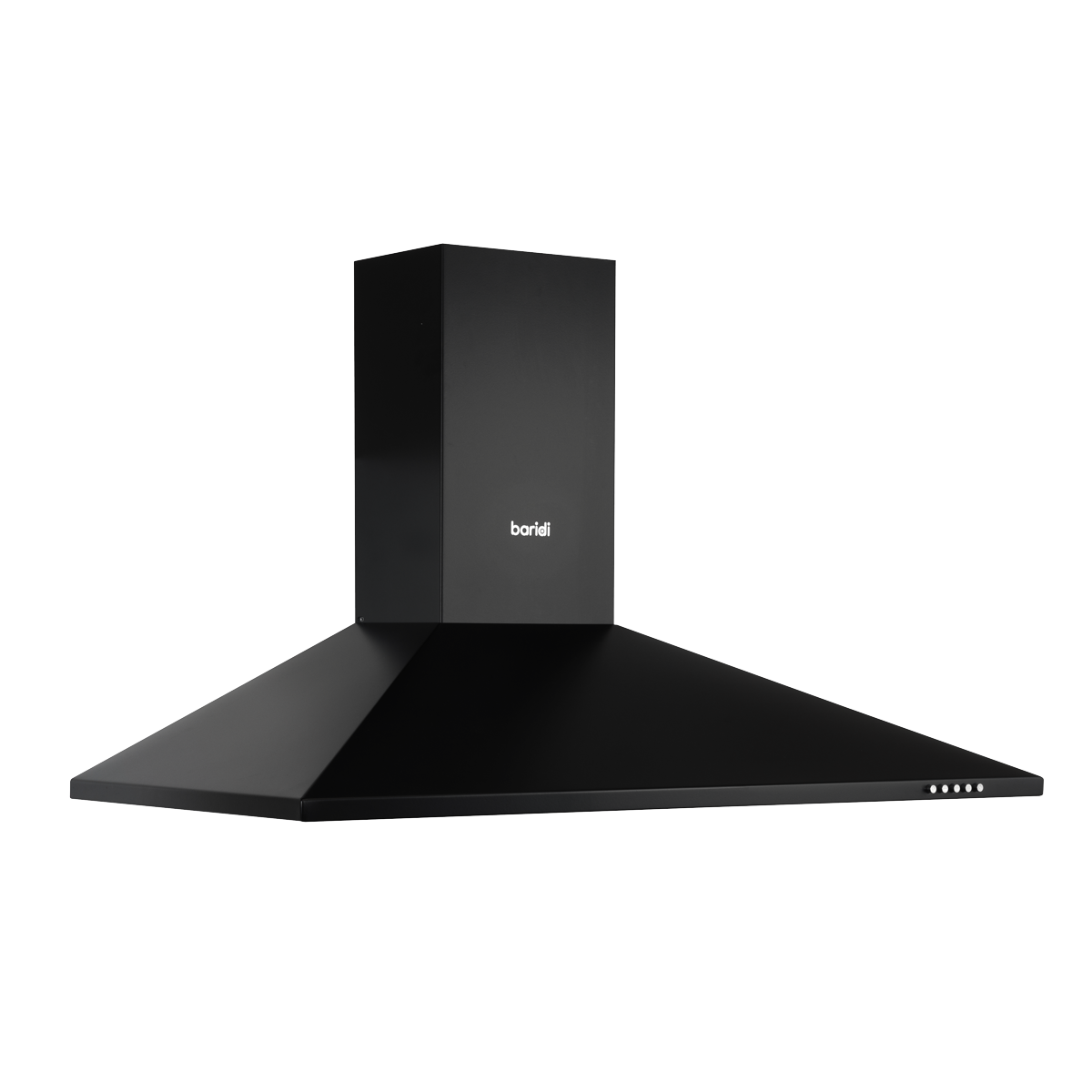 Chimney Style Cooker Hood with Carbon Filters 90cm - Black DH59