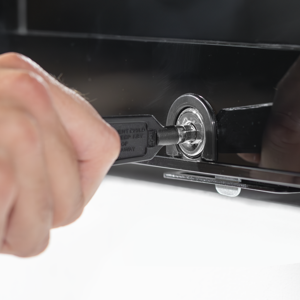 Beer & Drinks Fridge with LED Light & Glass Door 60L  - Black DH62