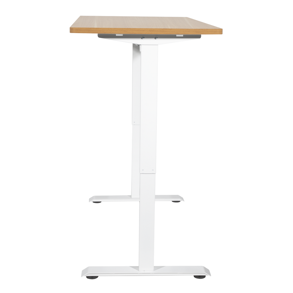 Single Motor Ultra-Quiet Adjustable-Height Electric Sit/Stand Desk - Oak Desktop DH68