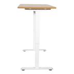 Single Motor Ultra-Quiet Adjustable-Height Electric Sit/Stand Desk - Oak Desktop DH68