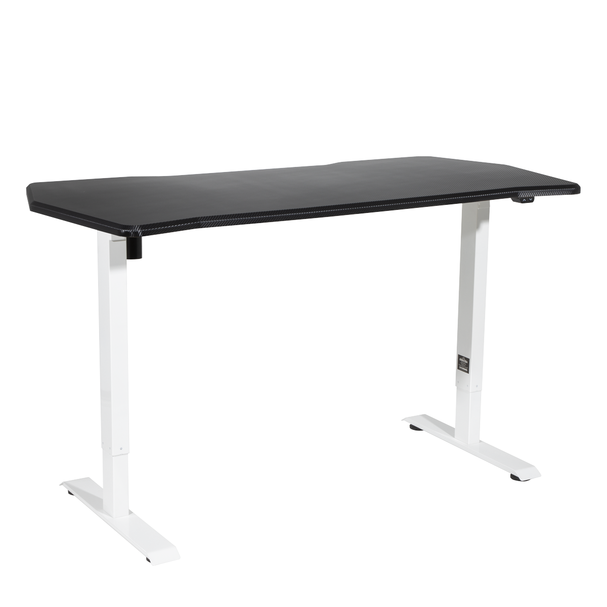 Single Motor Ultra-Quiet Adjustable-Height Electric Sit/Stand Desk - Carbon Fibre Effect Desktop DH70