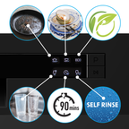 Tabletop Dishwasher 6 Place Settings 6.5L Capacity - Black DH85