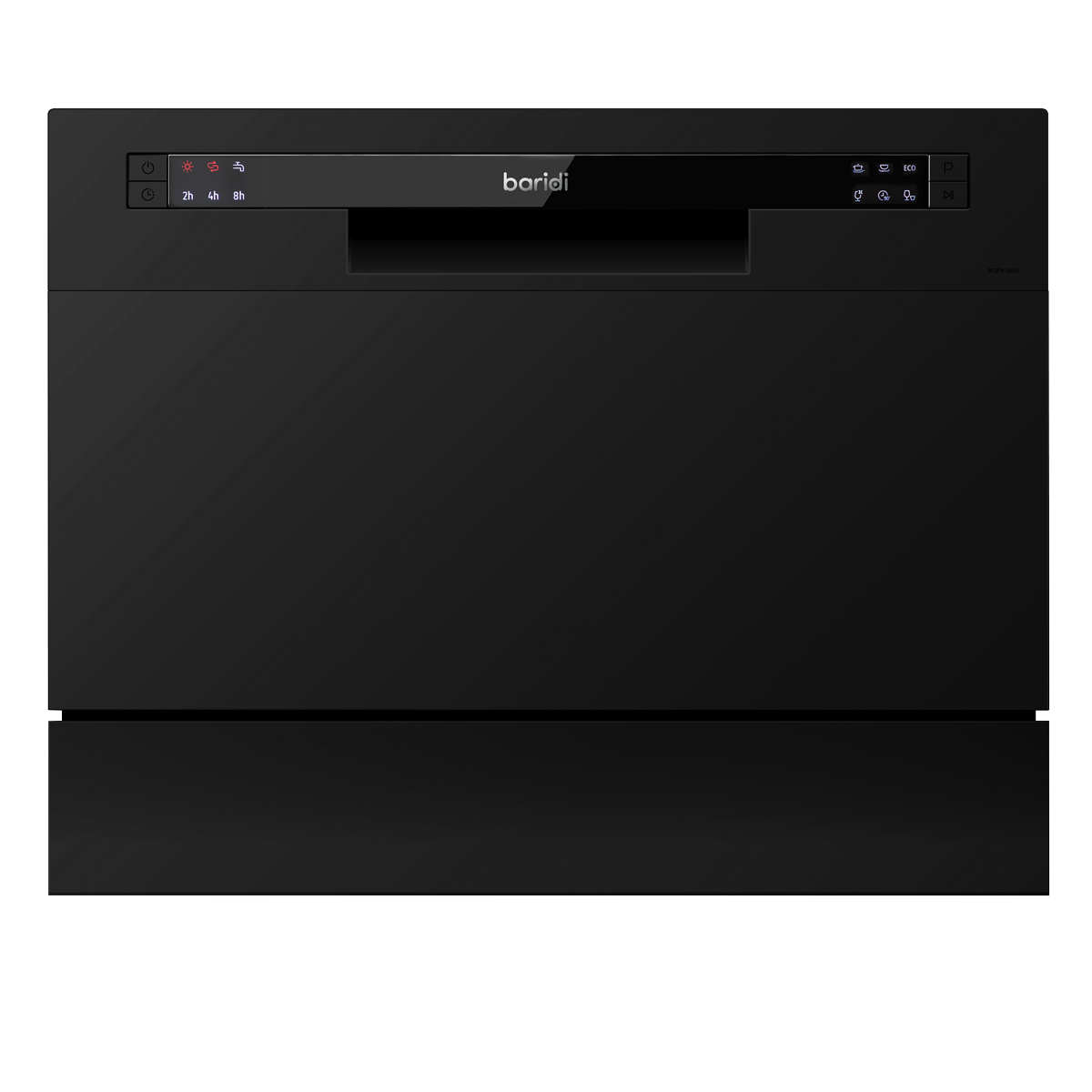 Tabletop Dishwasher 6 Place Settings 6.5L Capacity - Black DH85