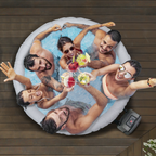 4-6 Person Inflatable Hot Tub/Spa with Smart Pump - Rattan Effect DL91
