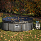 4-6 Person Inflatable Hot Tub/Spa with Smart Pump - Rattan Effect DL91