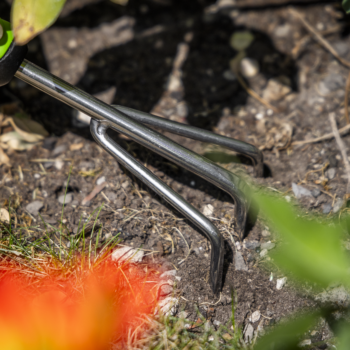 Hand Cultivator with Soft Grip Handle & Stainless Steel Tines GTSG011