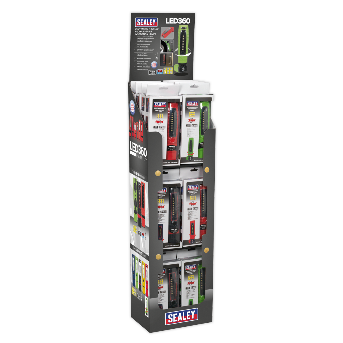 LED360 Series Inspection Light Combination - Display Pack of 24 LED360COMBO2