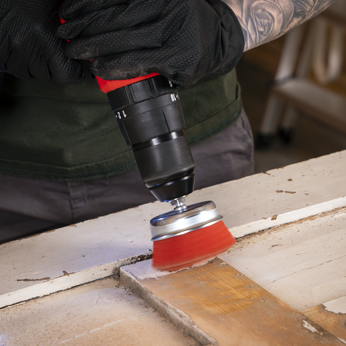 75mm Nylon Filament Cup Brush with 6mm Shaft NFB75