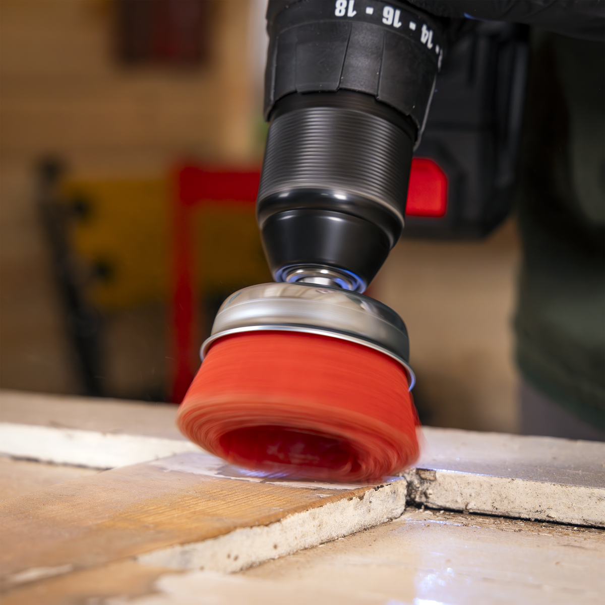 75mm Nylon Filament Cup Brush with 6mm Shaft NFB75