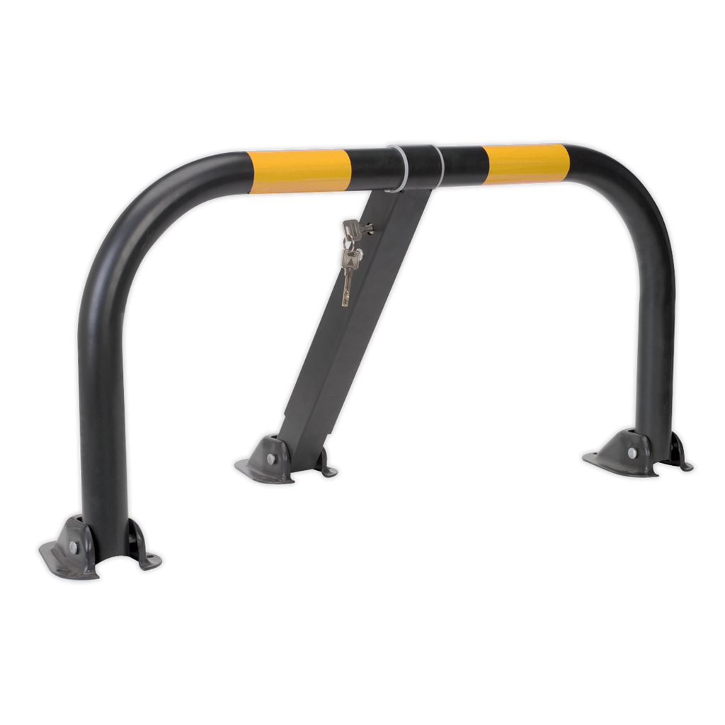 Triple Leg Parking Barrier with Integral Lock PB298