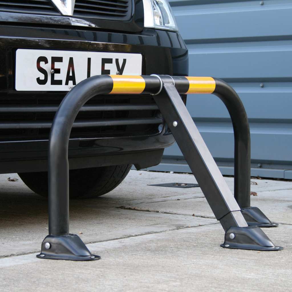 Triple Leg Parking Barrier with Integral Lock PB298