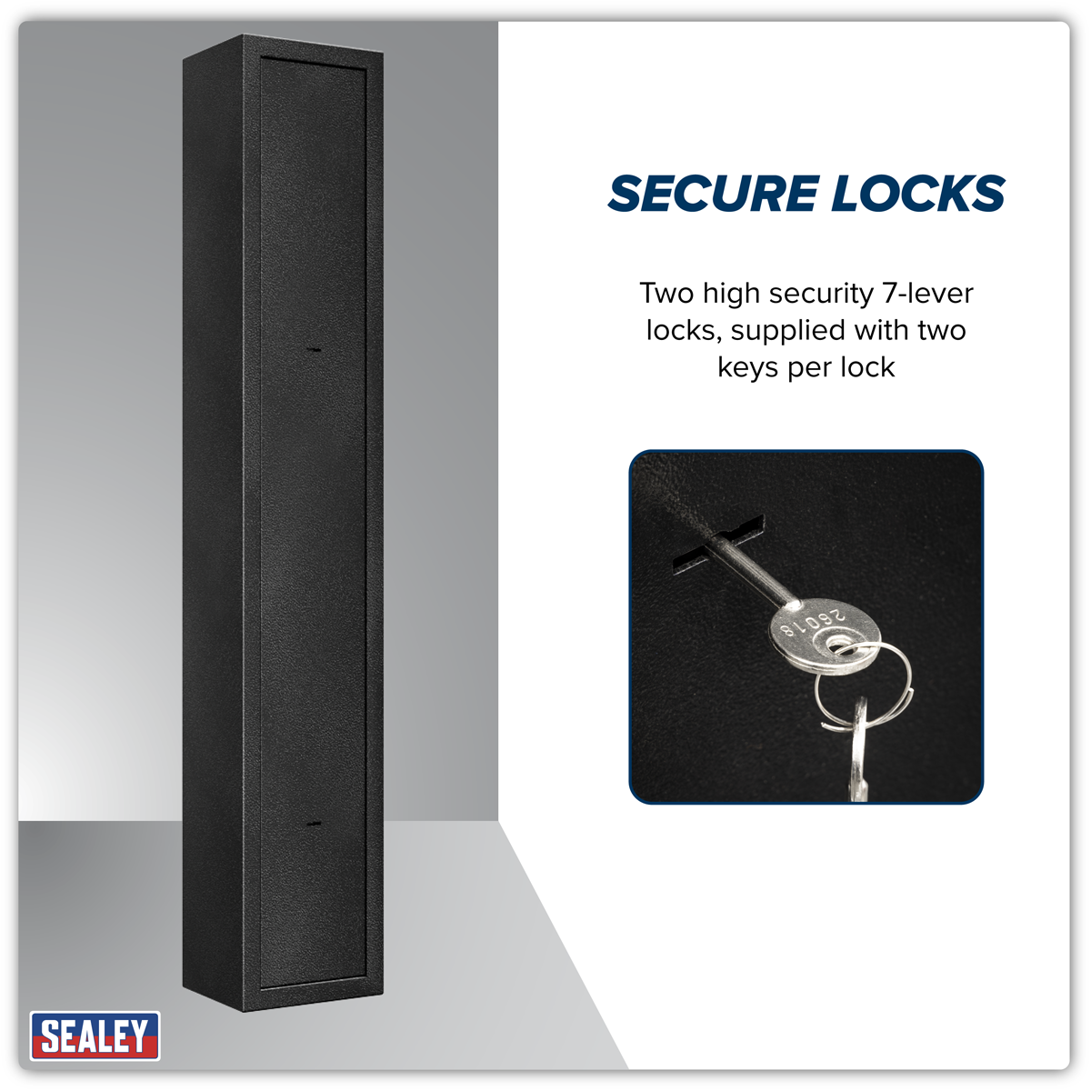 3 Gun Cabinet with Ammo Safe SGS3AB