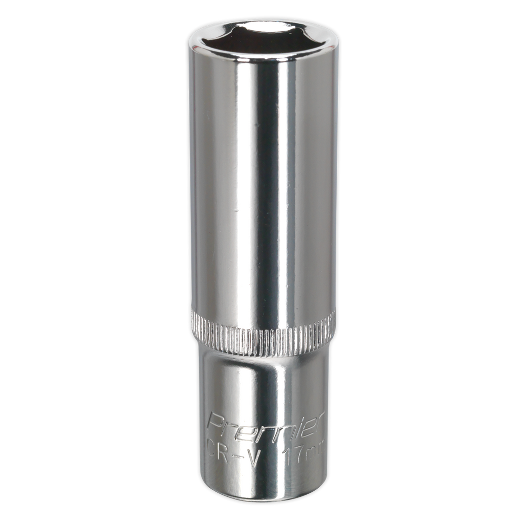 Fully Polished Deep Socket 1/2"Sq Drive 17mm SP1217D