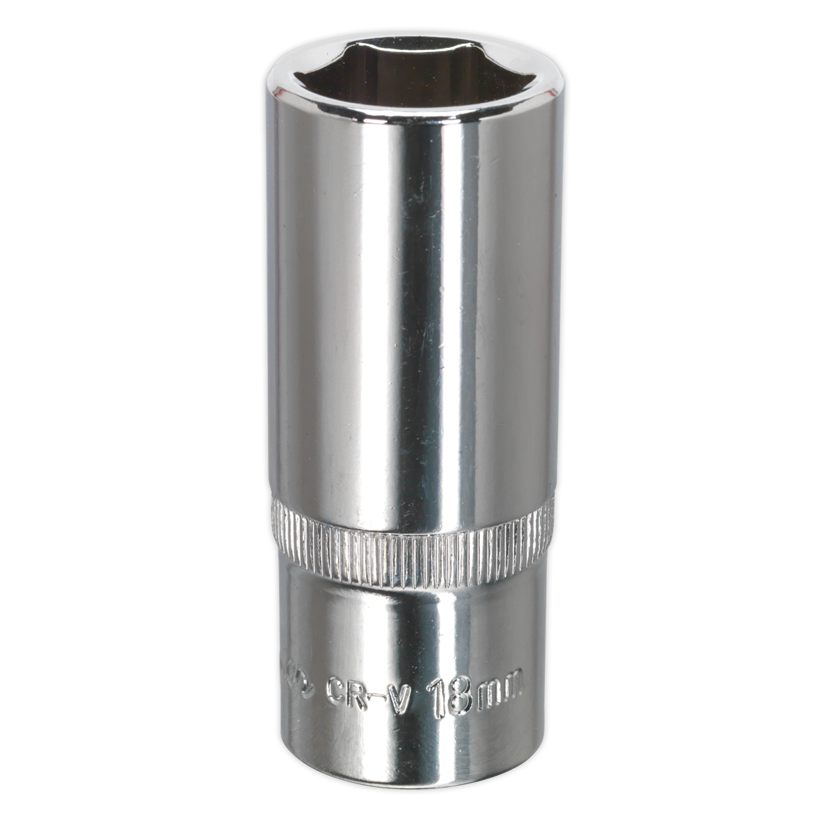 Fully Polished Deep Socket 3/8"Sq Drive 18mm SP3818D