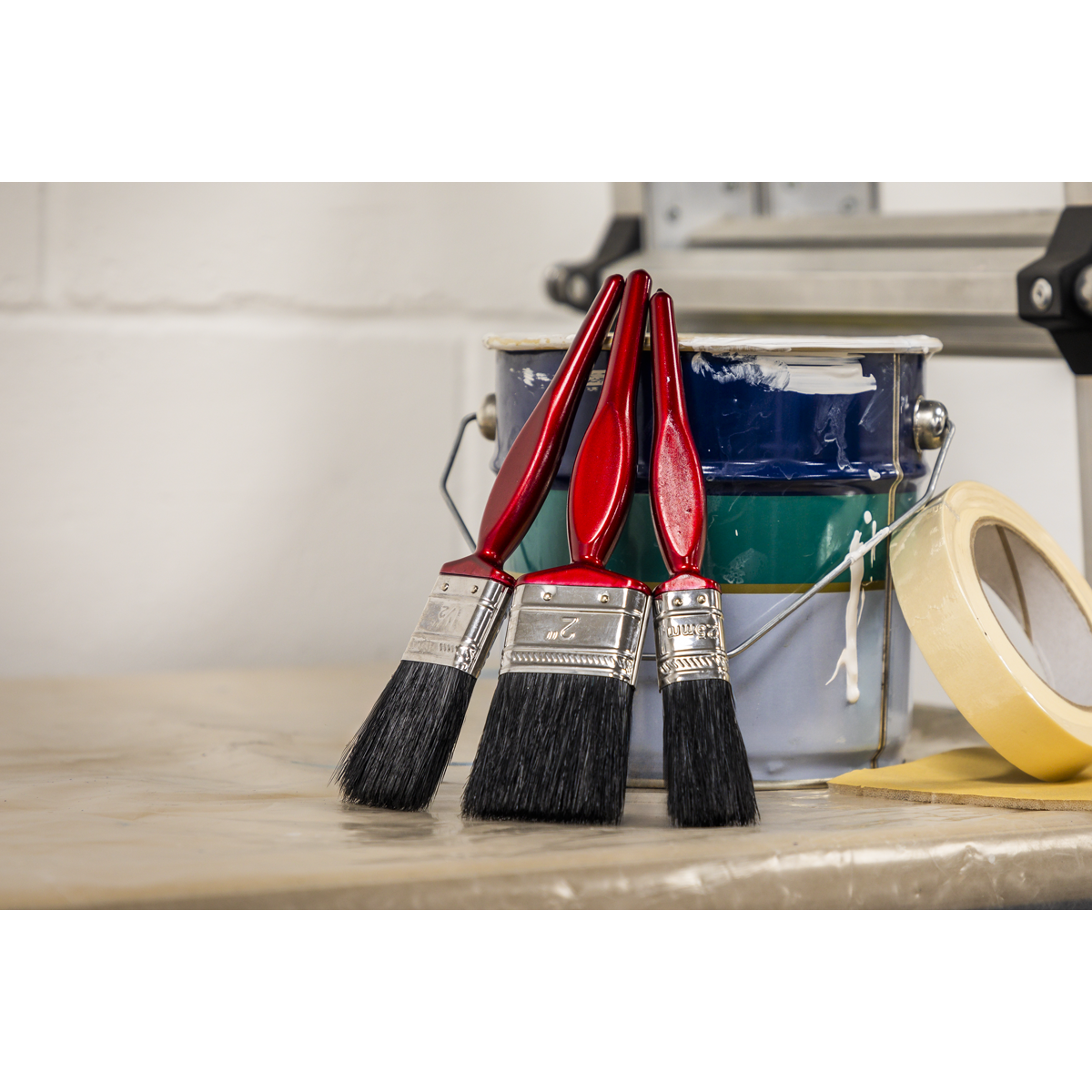 Pure Bristle Paint Brush Set 3pc SPBS3