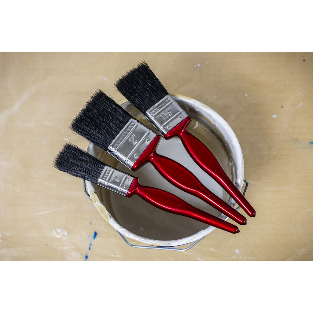 Pure Bristle Paint Brush Set 3pc SPBS3