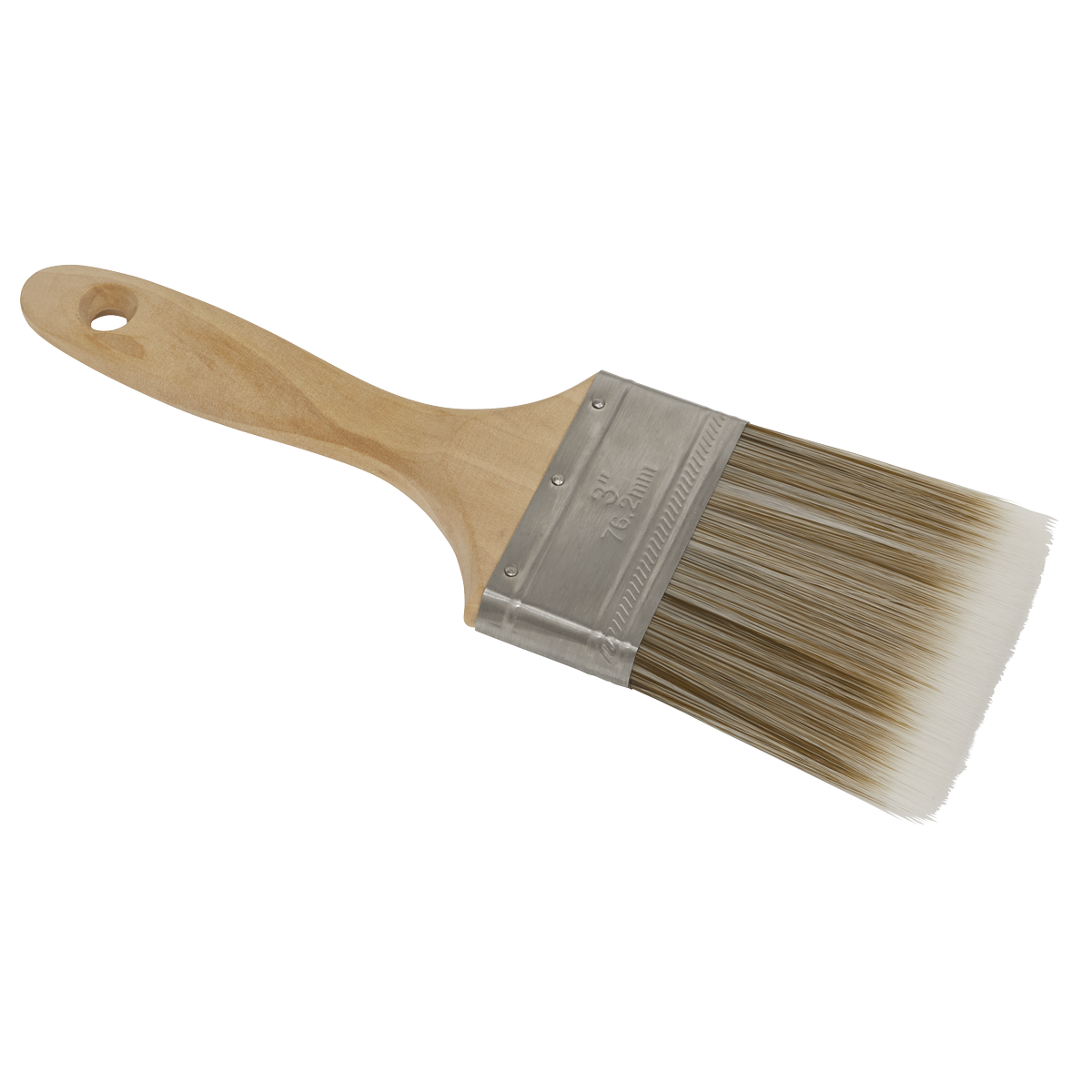 Wooden Handle Paint Brush 76mm SPBS76W