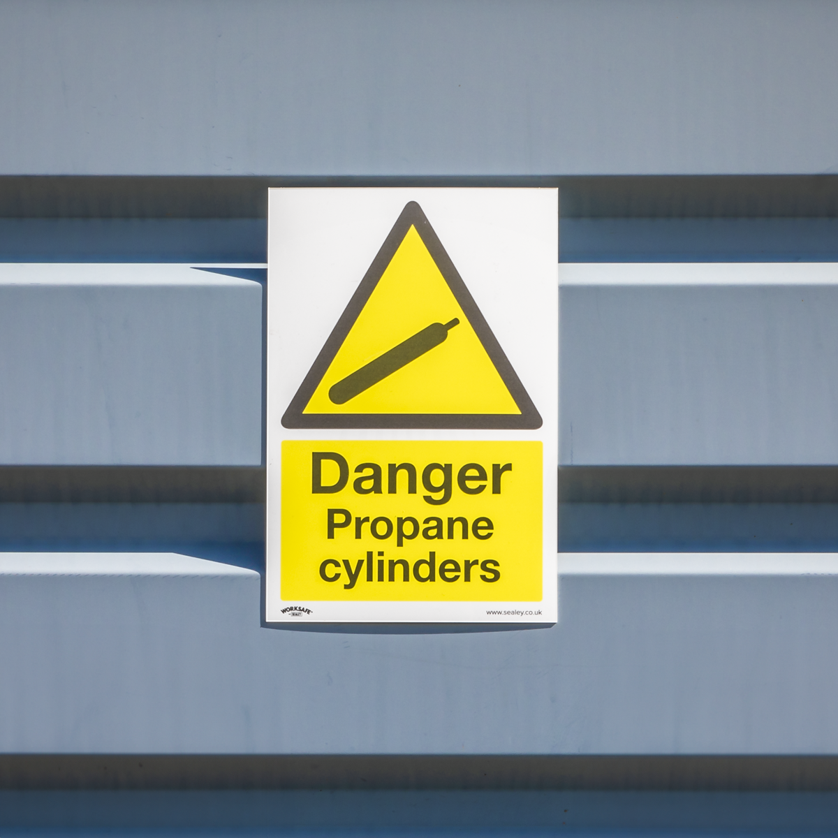 Danger Propane Cylinders Safety Sign - Self-Adhesive Vinyl SS62V10