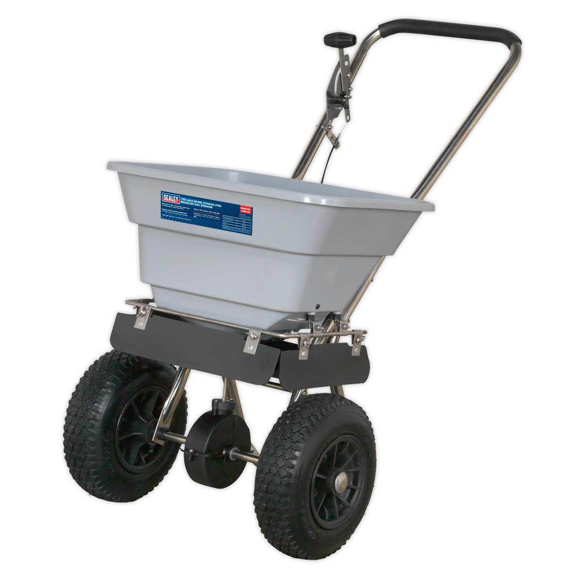 Walk Behind Stainless Steel Broadcast Salt Spreader 37kg Capacity SSB37W