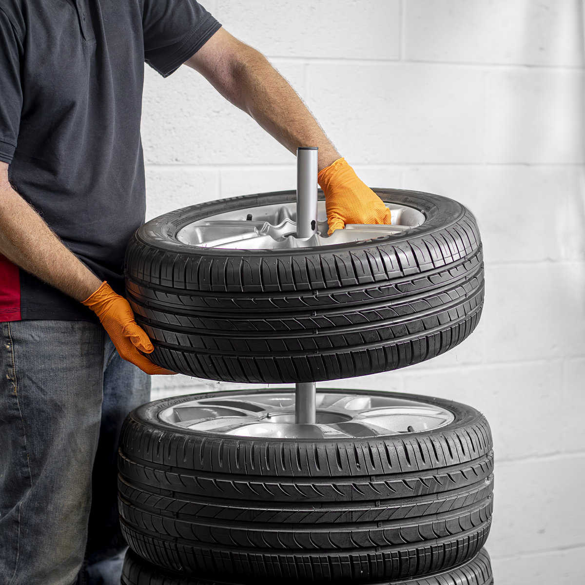 Wheel Storage Trolley 100kg Capacity STR004