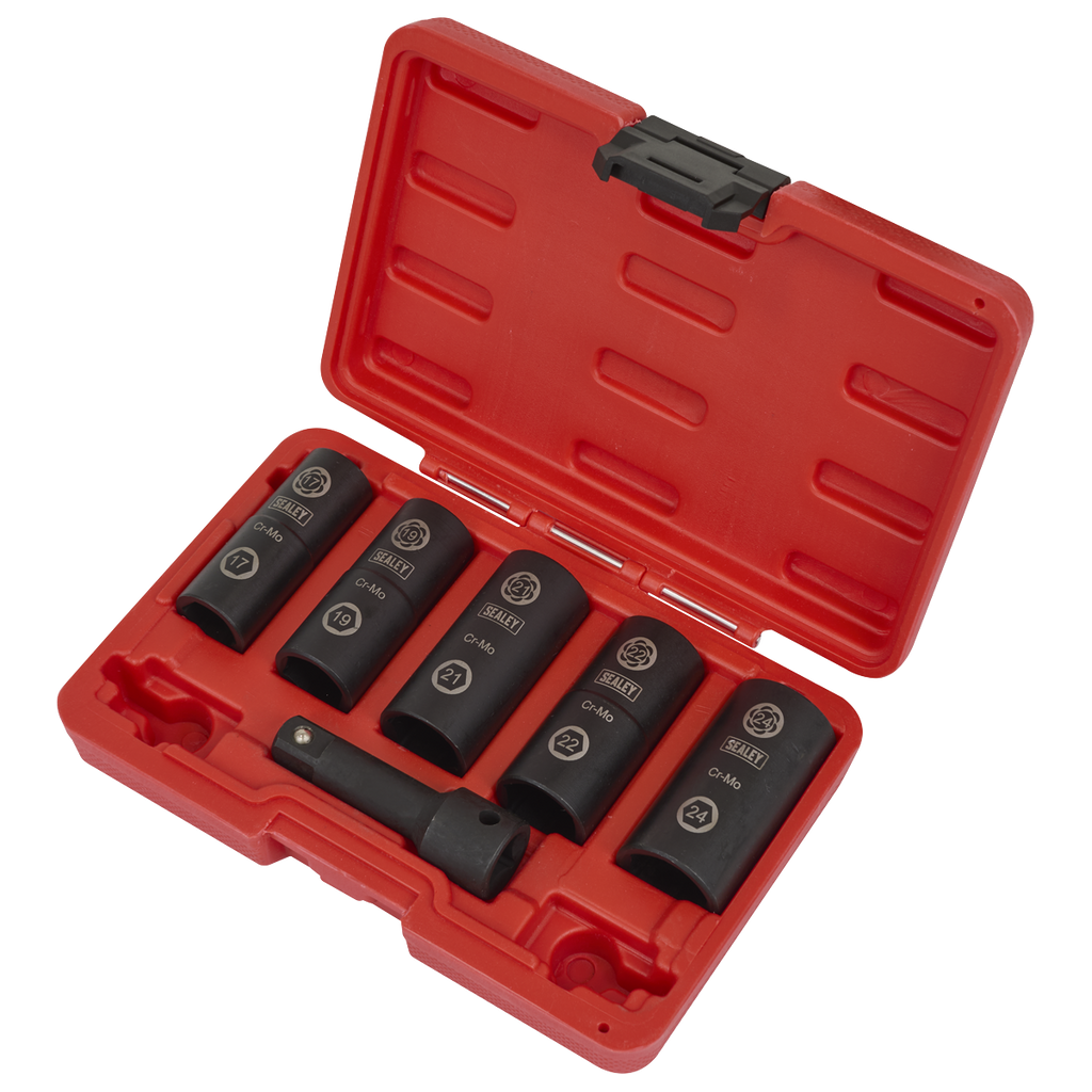 Impact Wheel Nut/Removal Flip Socket Set 1/2"Sq Drive 6pc SX271