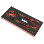 Long Needle Nose Pliers Set with Tool Tray 3pc TBT58