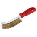 Wire Brush Brassed Steel with Plastic Handle WB05/R