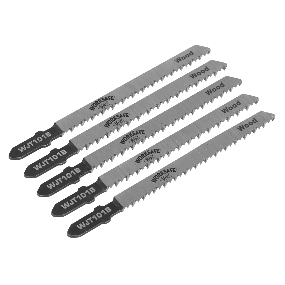 Jigsaw Blade for Wood & Plastics 75mm 10tpi - Pack of 5 WJT101B