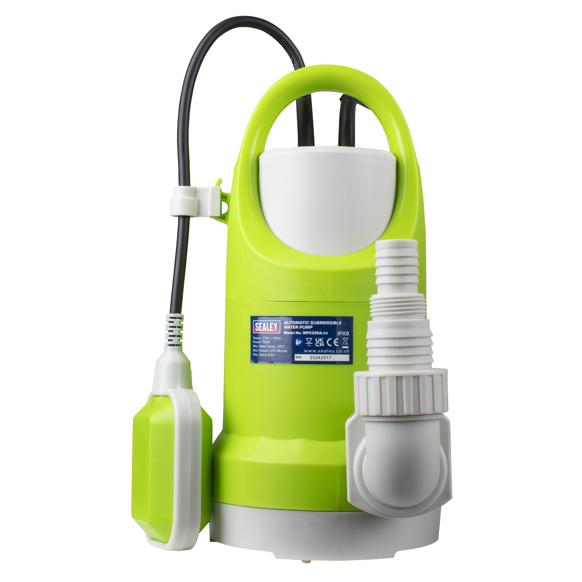 217L/min Automatic Submersible Water Pump 230V WPC235A