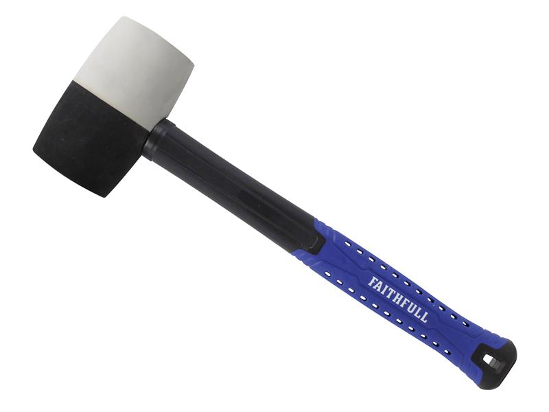 Black & White Fibreglass Mallet 24oz                                            
